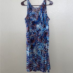 EUC London Times Woman Nordstrom
Vibrant flowy orange and blue dress